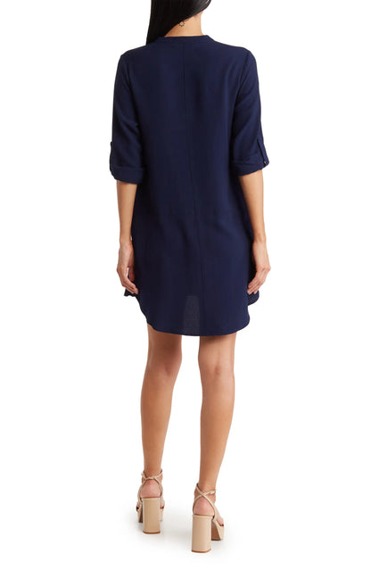 Novak Split Neck Dress-Dresses-Bottoms Up Boutique-Anchorage AK