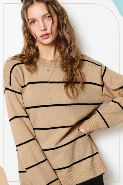 Cookie Dough Stripe Sweater