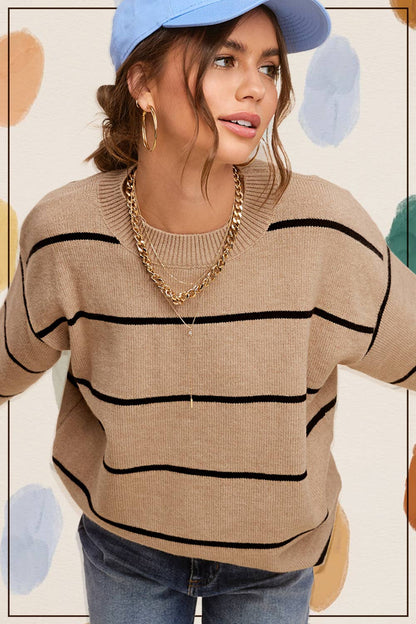 Cookie Dough Stripe Sweater