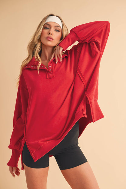 Tamika Henley Sweatshirt