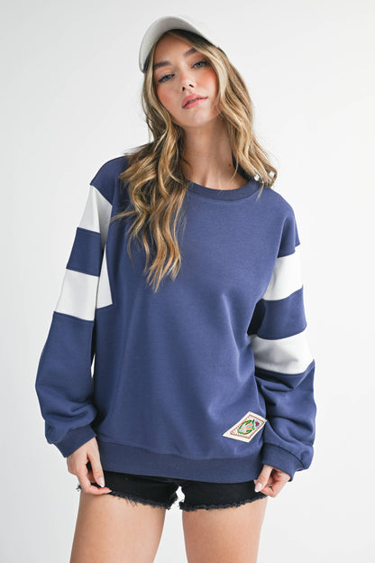 Varsity Stripe Sweatshirt