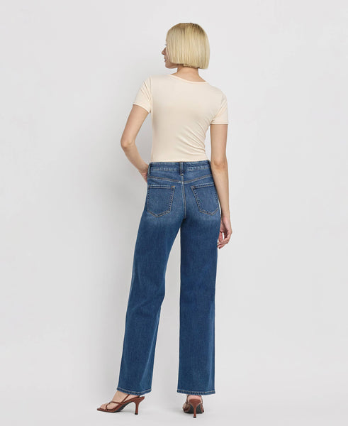 High Rise Full Length Loose Jeans