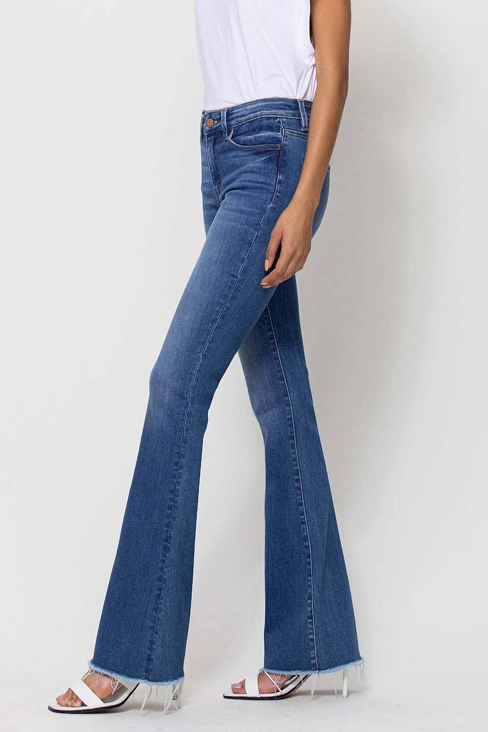 Mid Rise Mini Flare-Bottoms-Bottoms Up Boutique-Anchorage AK