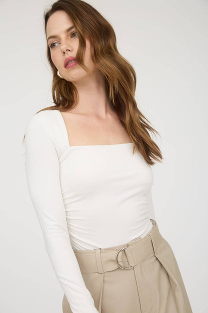 Square Neck Long Sleeve