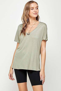 Relaxed V Neck Tee