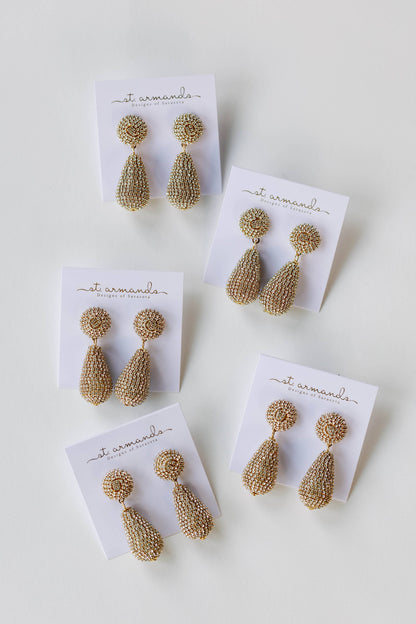 Rhinestone Wrapped Lido Earrings