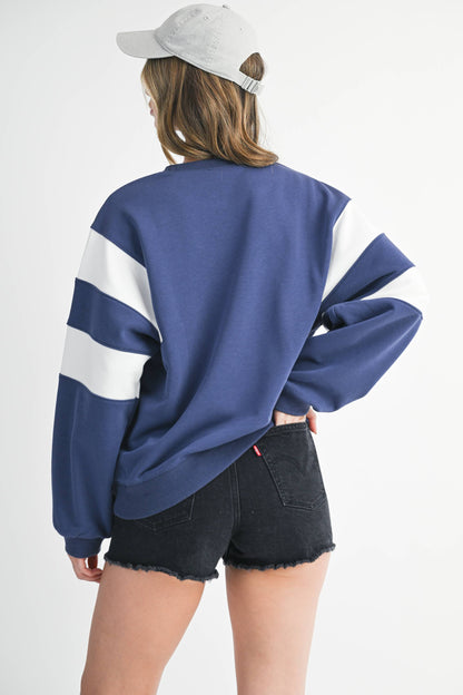 Varsity Stripe Sweatshirt