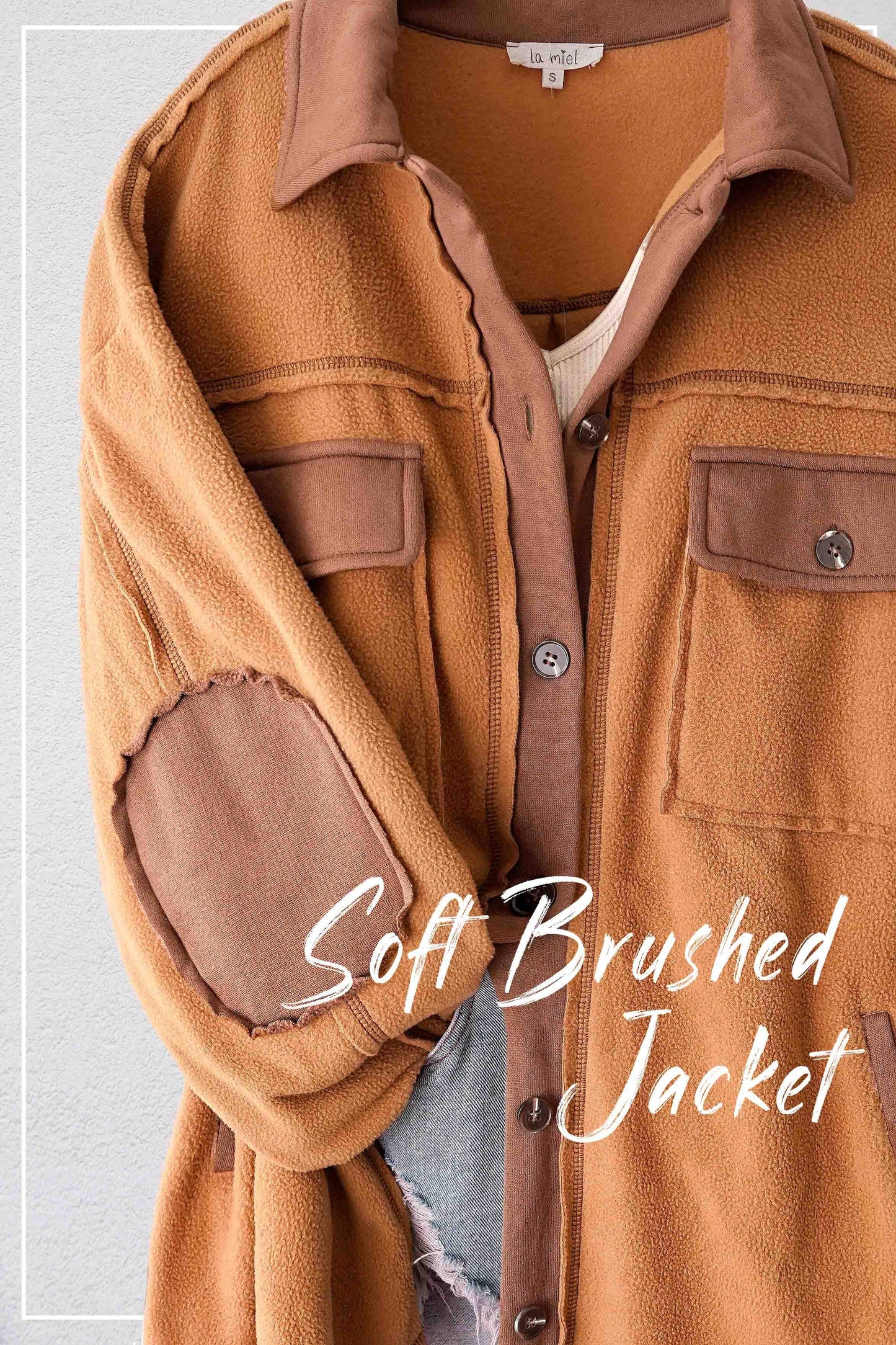Camel Button Down Shacket