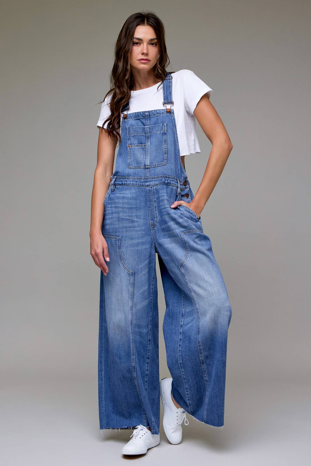 Medium Wash Western Overall