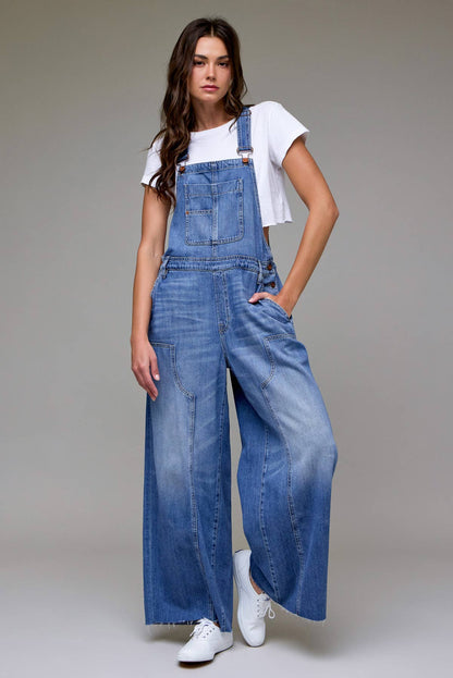 Medium Wash Western Overall