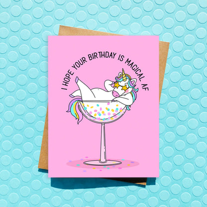 Magical AF Birthday Card