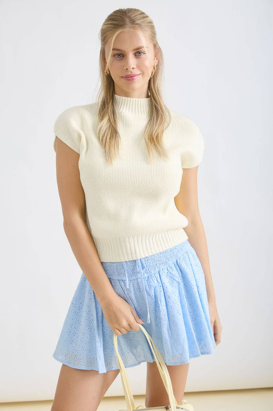 Extended Shoulder Sweater