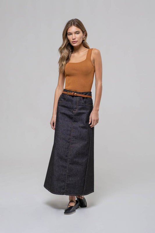 Square Neck Sweater Knit Tank-Shirts & Tops-Bottoms Up Boutique-Anchorage AK