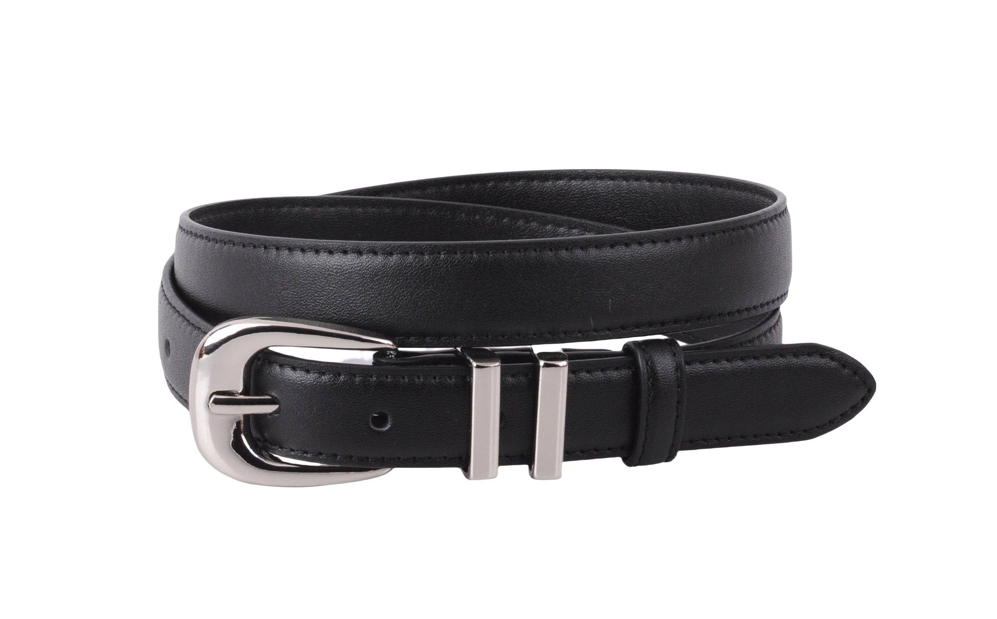 Skinny Black/Silver Belt