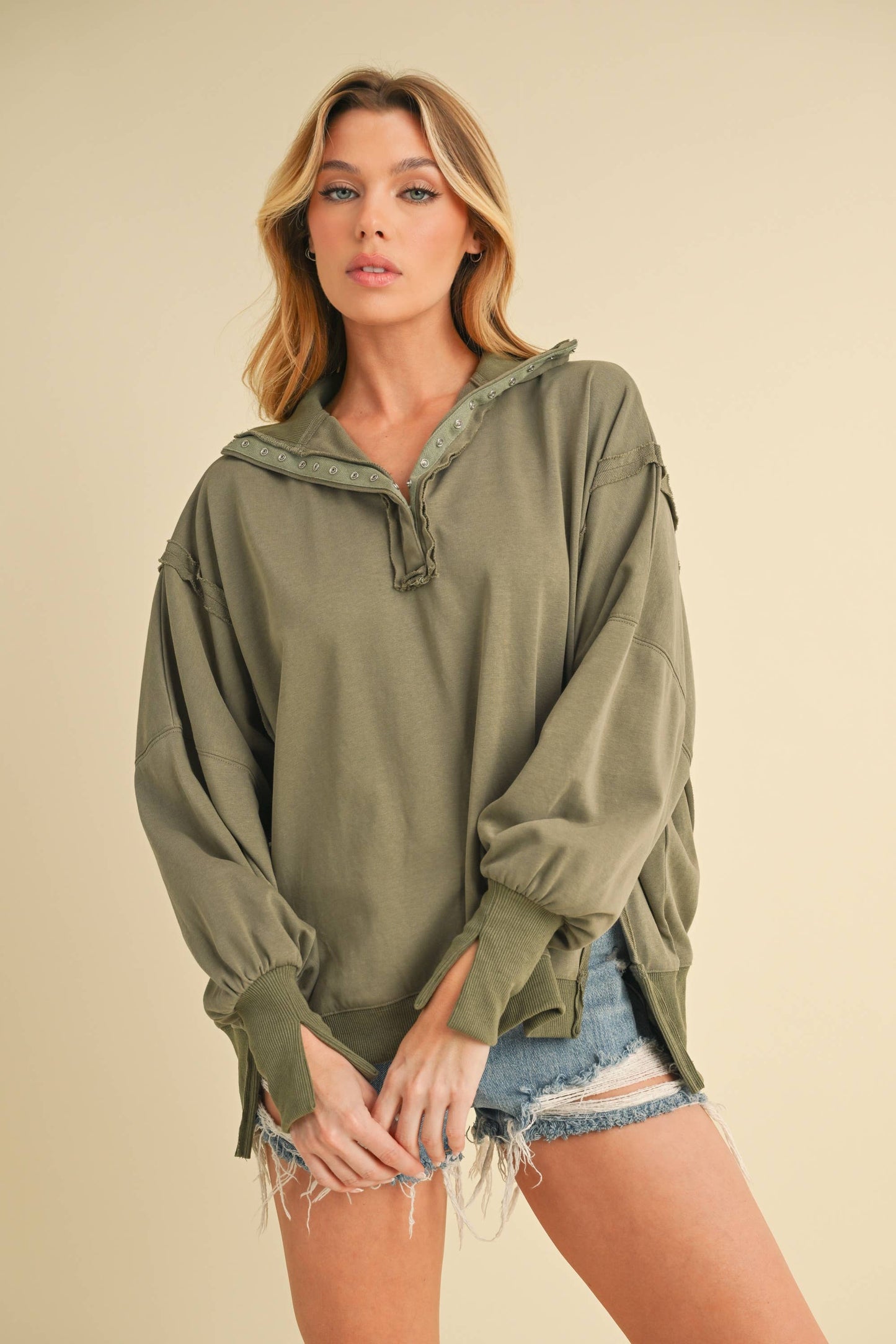 Tamika Henley Sweatshirt