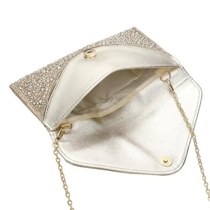 Bling Studded Envelop Evening Clutch/Crossbody Bag-Purses-Bottoms Up Boutique-Bottoms Up Boutique
