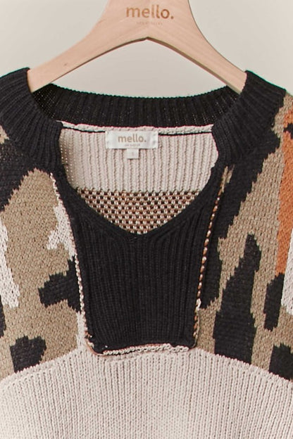 Camouflage Knit Sweater