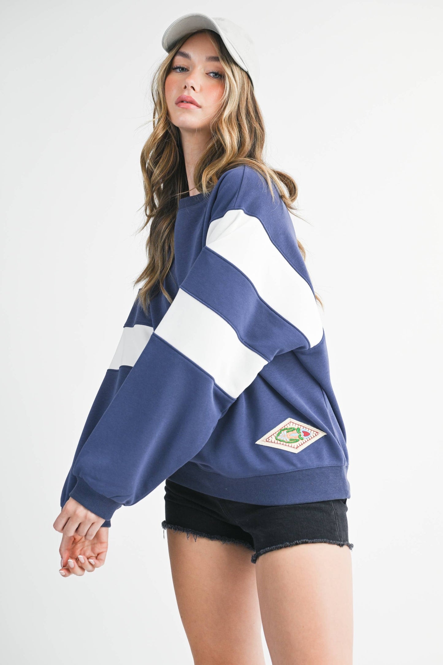 Varsity Stripe Sweatshirt