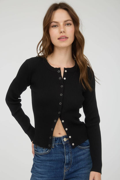 Snap Button Down Cardigan