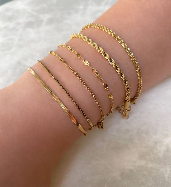 Dainty Gold Bracelets