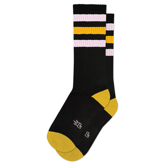 Gumball Poodle - Jane Black Retro Gym Crew Socks-socks-Bottoms Up Boutique-Anchorage AK