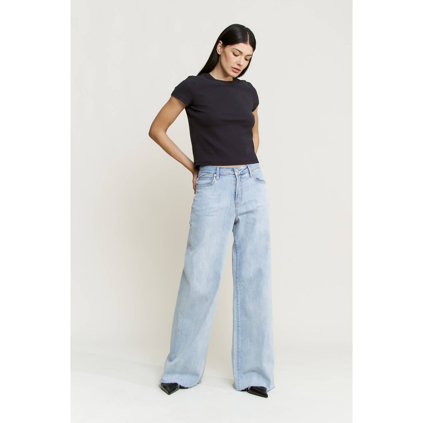 Vintage Navy Super High Wide Leg