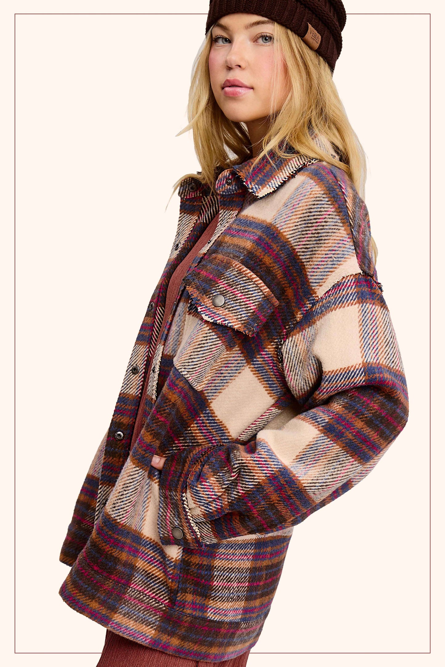 Plaid Button Down Shacket