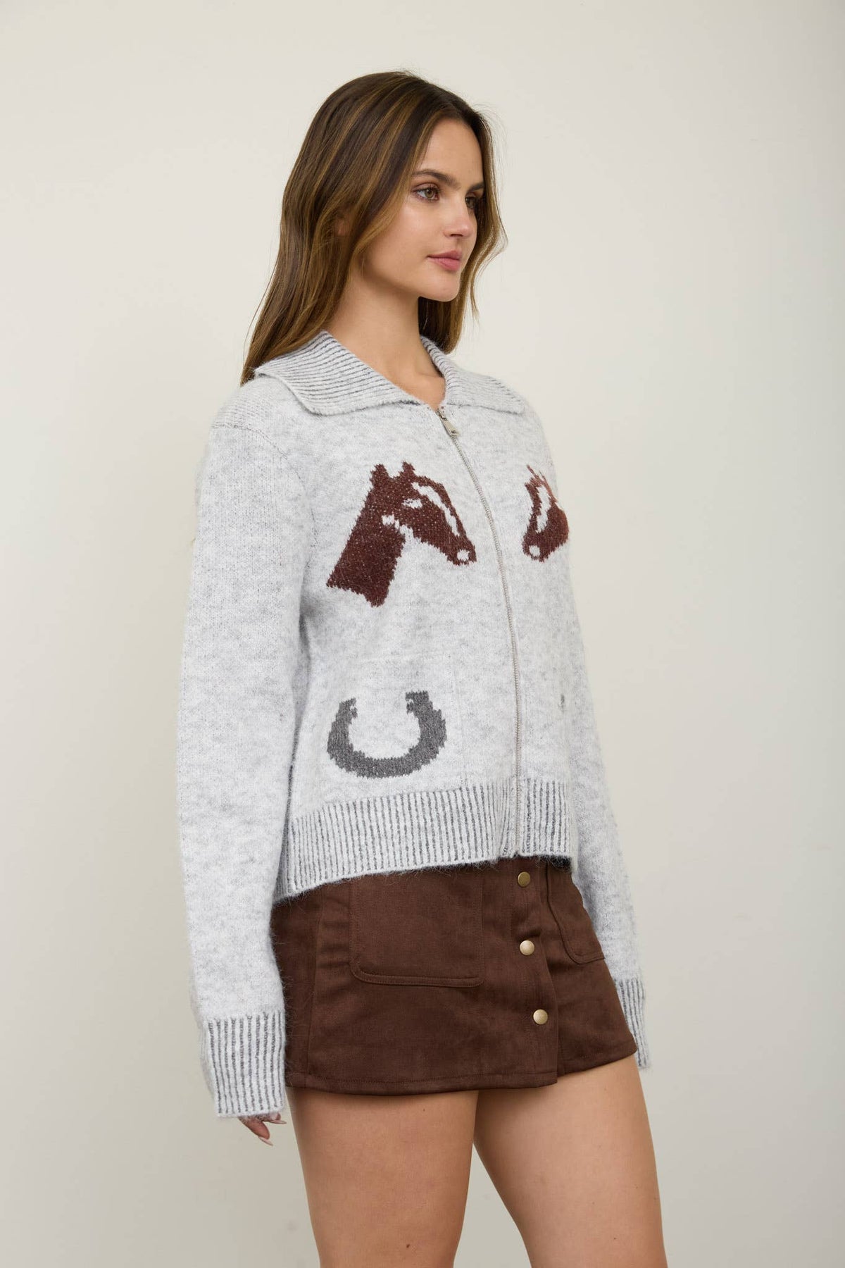 Western Knit Cardigan-Sweaters-The Workshop Studio-Bottoms Up Boutique