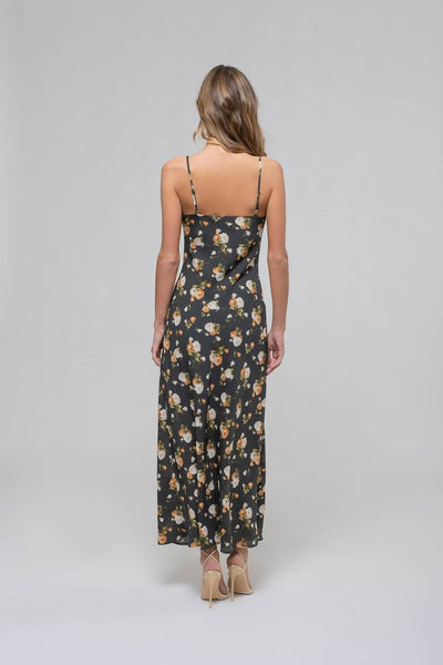 Hunter Floral Sweetheart Midi Dress