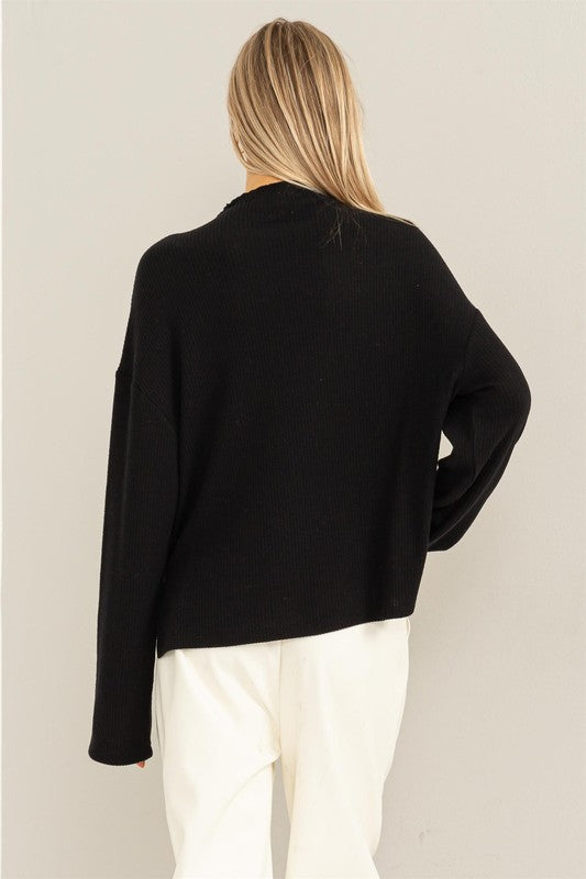 Lettuce Neck Oversized Sweater-Sweaters-Bottoms Up Boutique-Anchorage AK