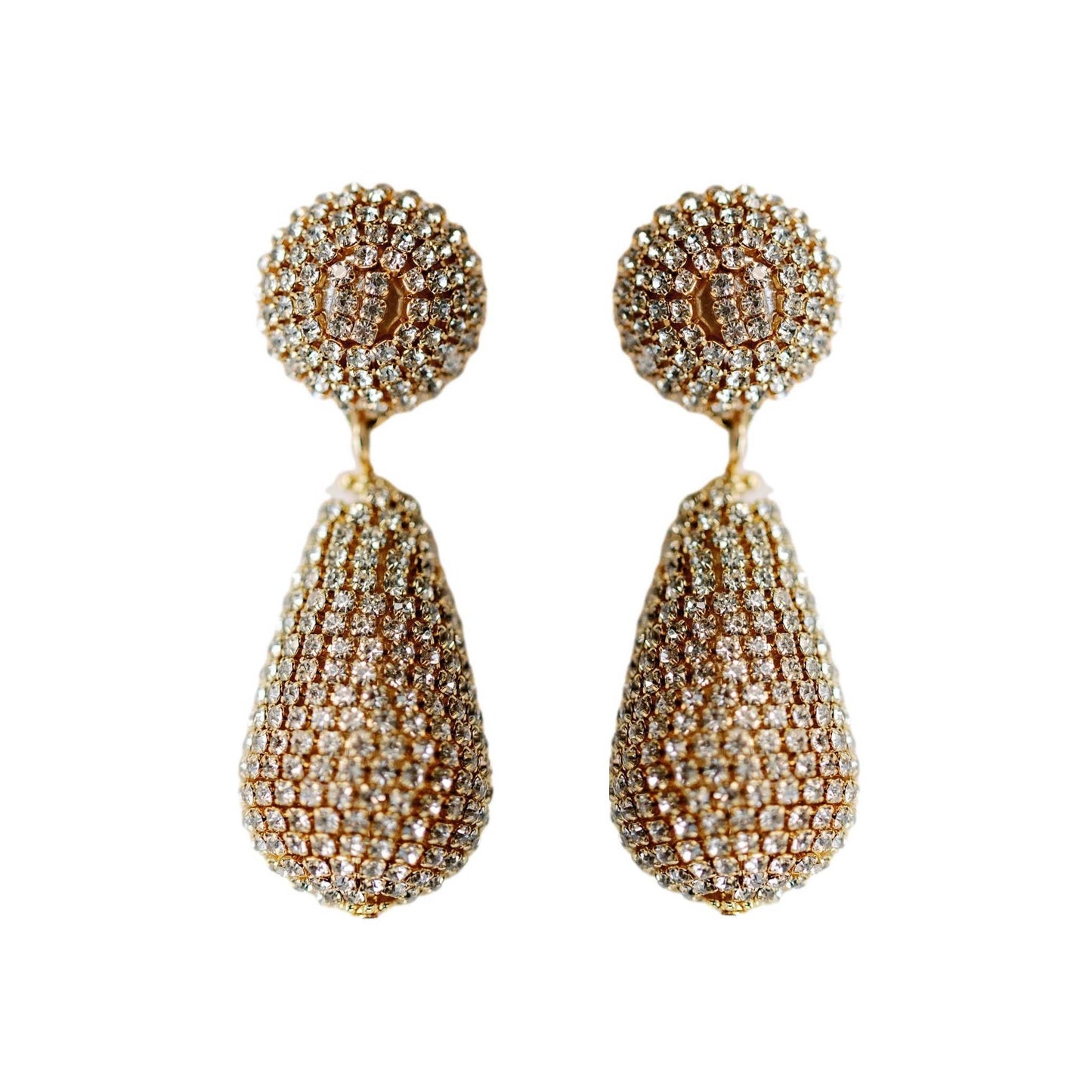 Rhinestone Wrapped Lido Earrings