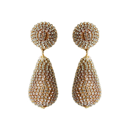 Rhinestone Wrapped Lido Earrings