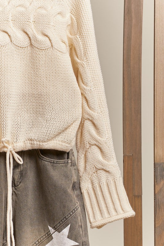 Ivory Turtle Neck Sweater