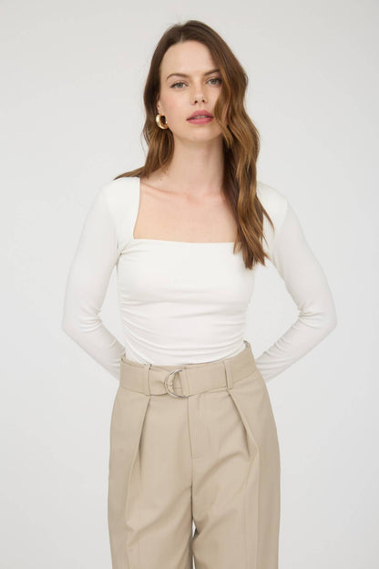 Square Neck Long Sleeve