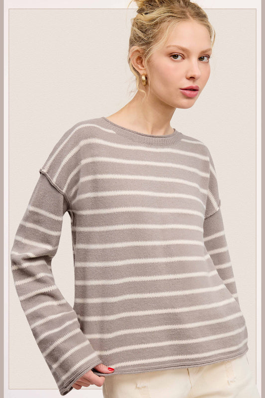 Whisper Striped Sweater