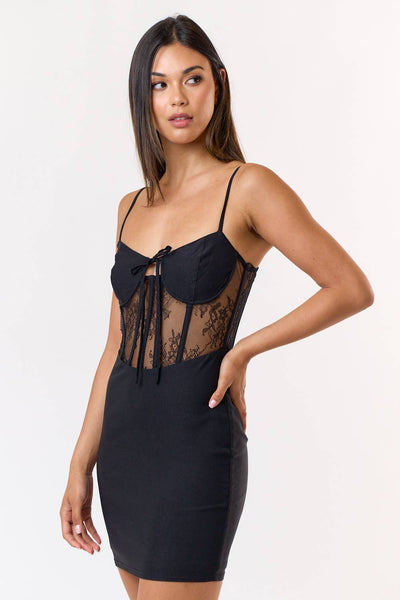 Lace Underwire Corset Dress