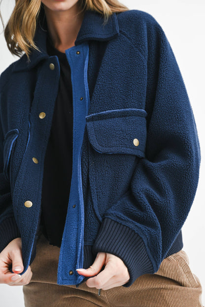 Button-Up Sherpa Jacket