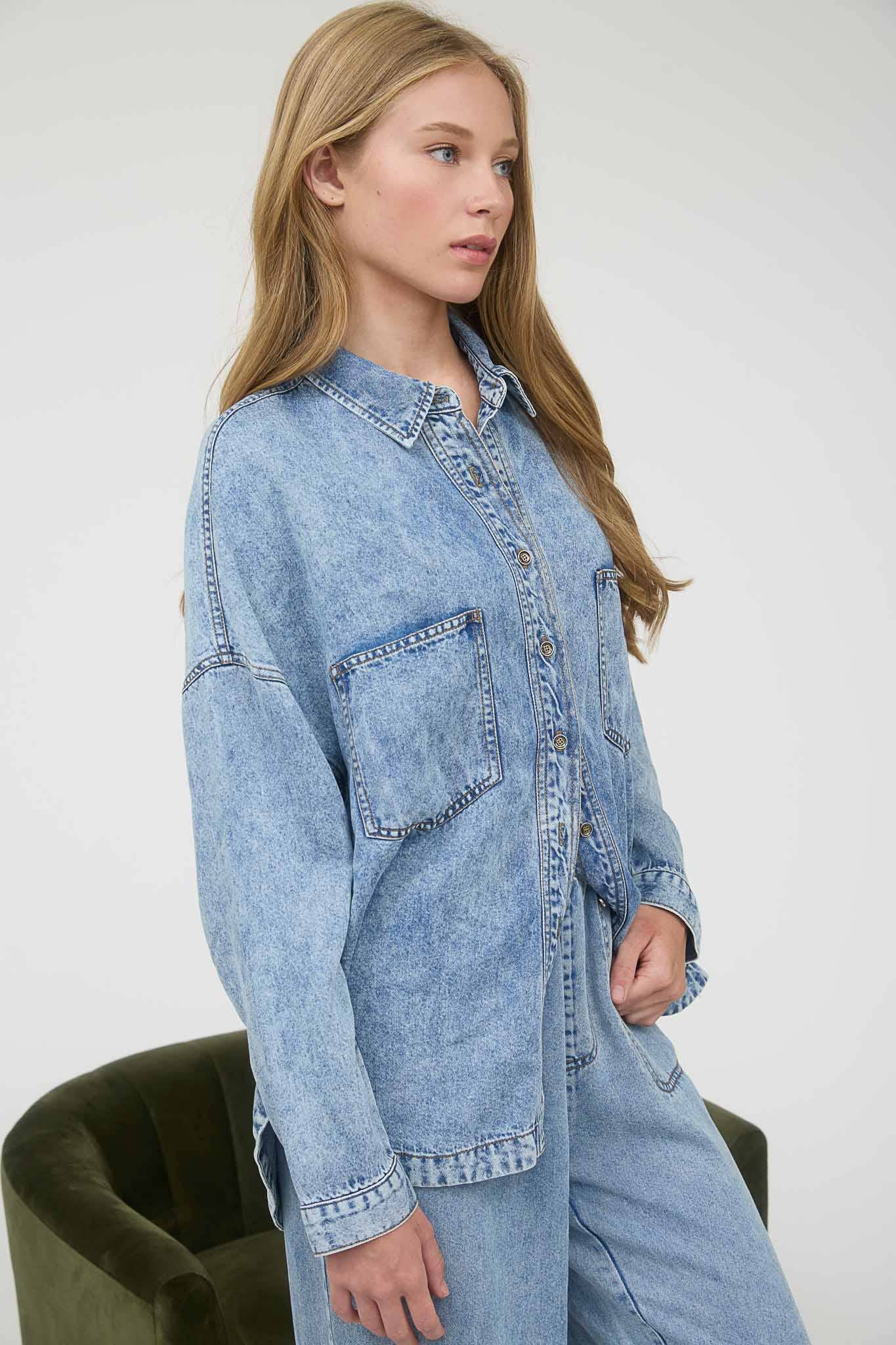 Chambray Button Down Shirt