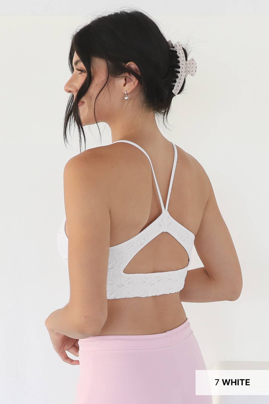 Textured Lace Triangle Bralette