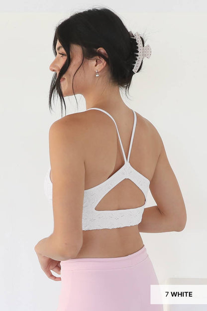 Textured Lace Triangle Bralette