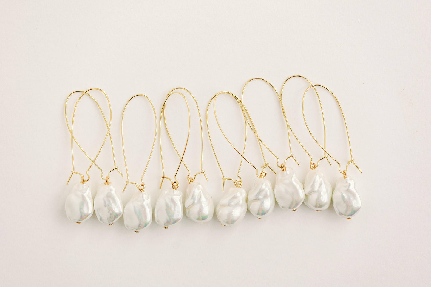 Natural Pearl Threader Earrings
