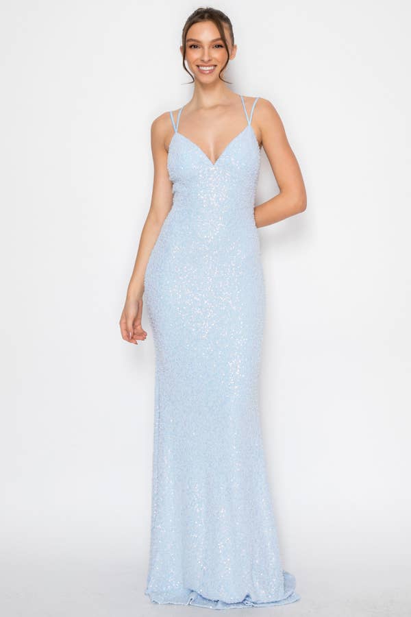 Beaded Mermaid Maxi Dress