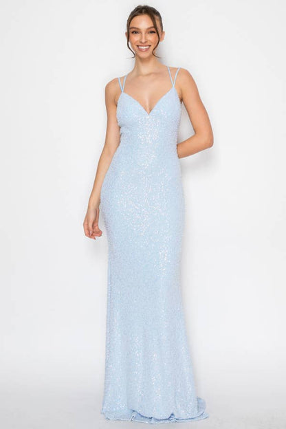 Beaded Mermaid Maxi Dress