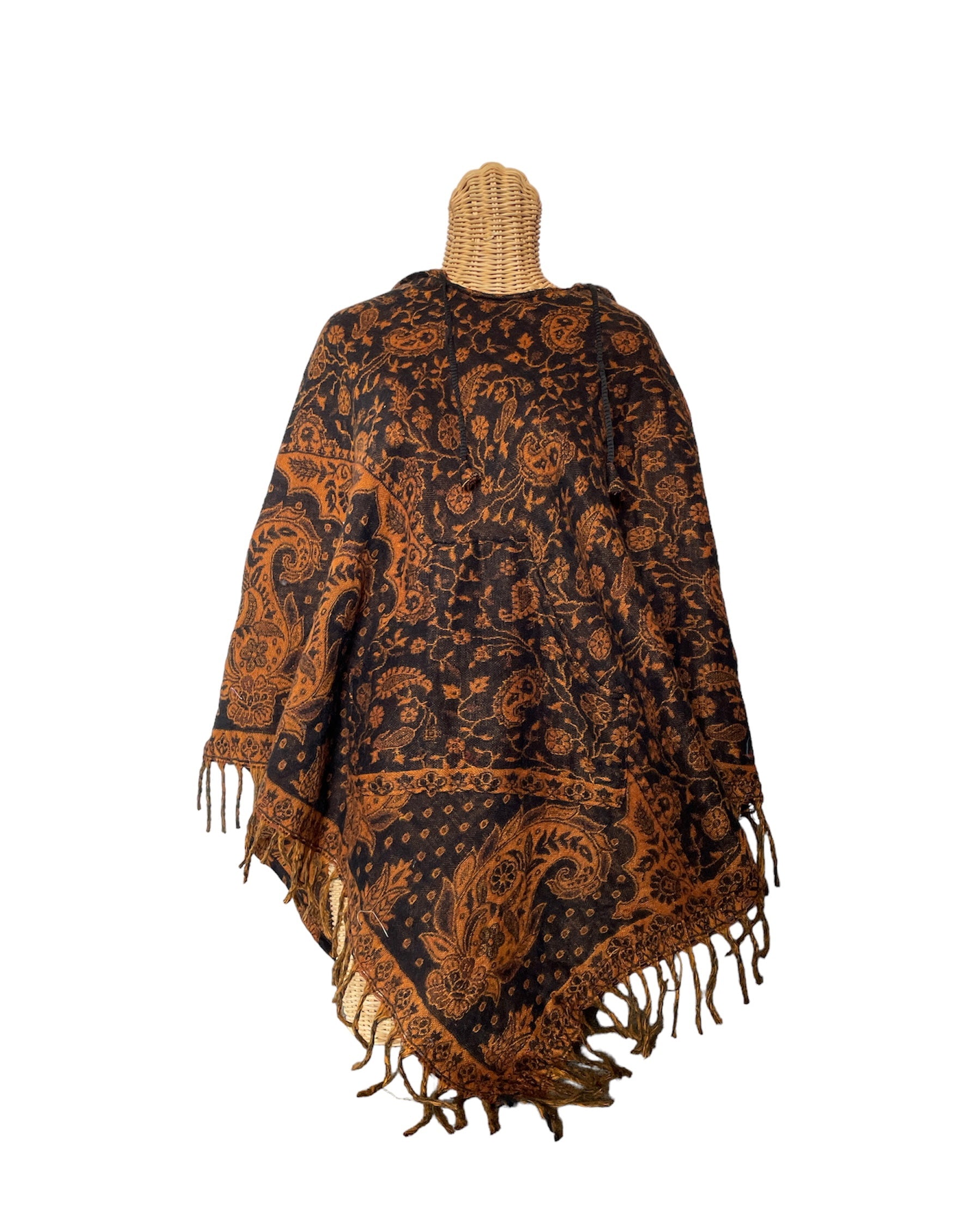 AlaskiWear Adult Blanket Poncho Long-Kimonos, Cardigans & Wraps-29-Bottoms Up Boutique-Anchorage AK