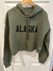 Alaska Fleece Crop Hoodie