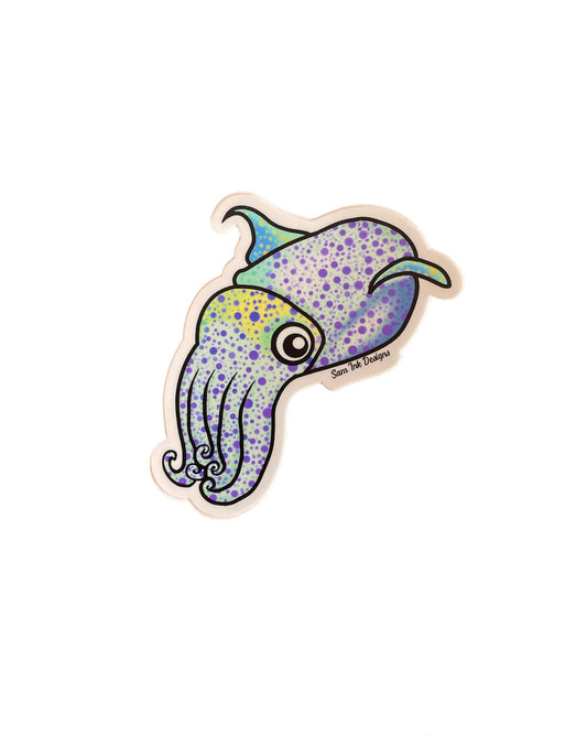 Cuttlefish Sticker-Local-Bottoms Up Boutique-Anchorage AK