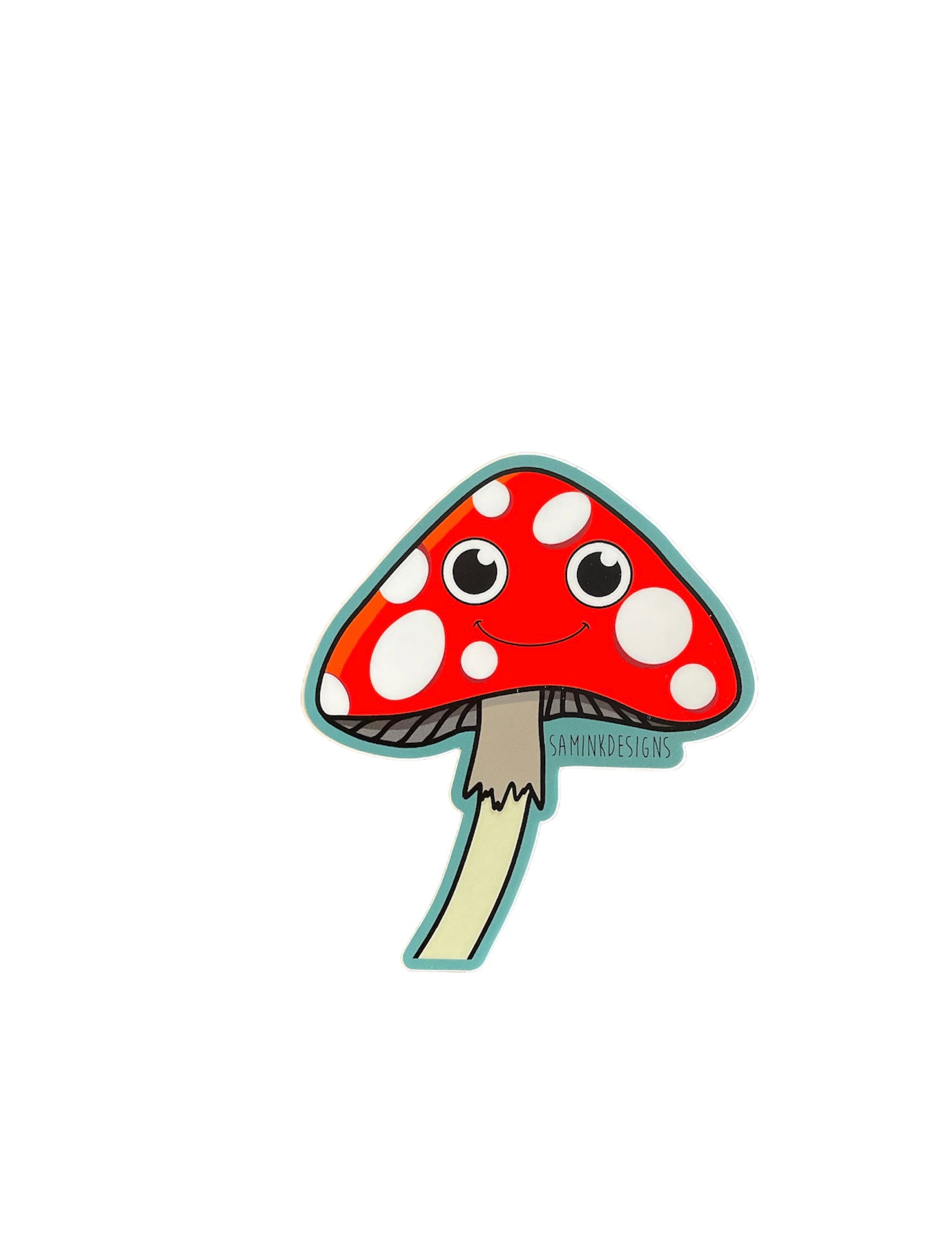 Happy Mushroom Sticker-Local-Bottoms Up Boutique-Anchorage AK