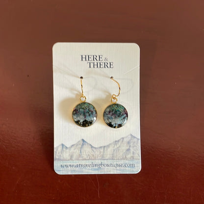Destination Stainless Steel Earrings-Local-Girdwood Sand w/ Mother of Pearl-Bottoms Up Boutique-Anchorage AK