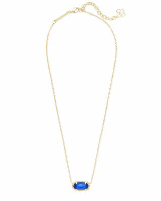 Elisa Gold Necklace Colbalt Cats Eye