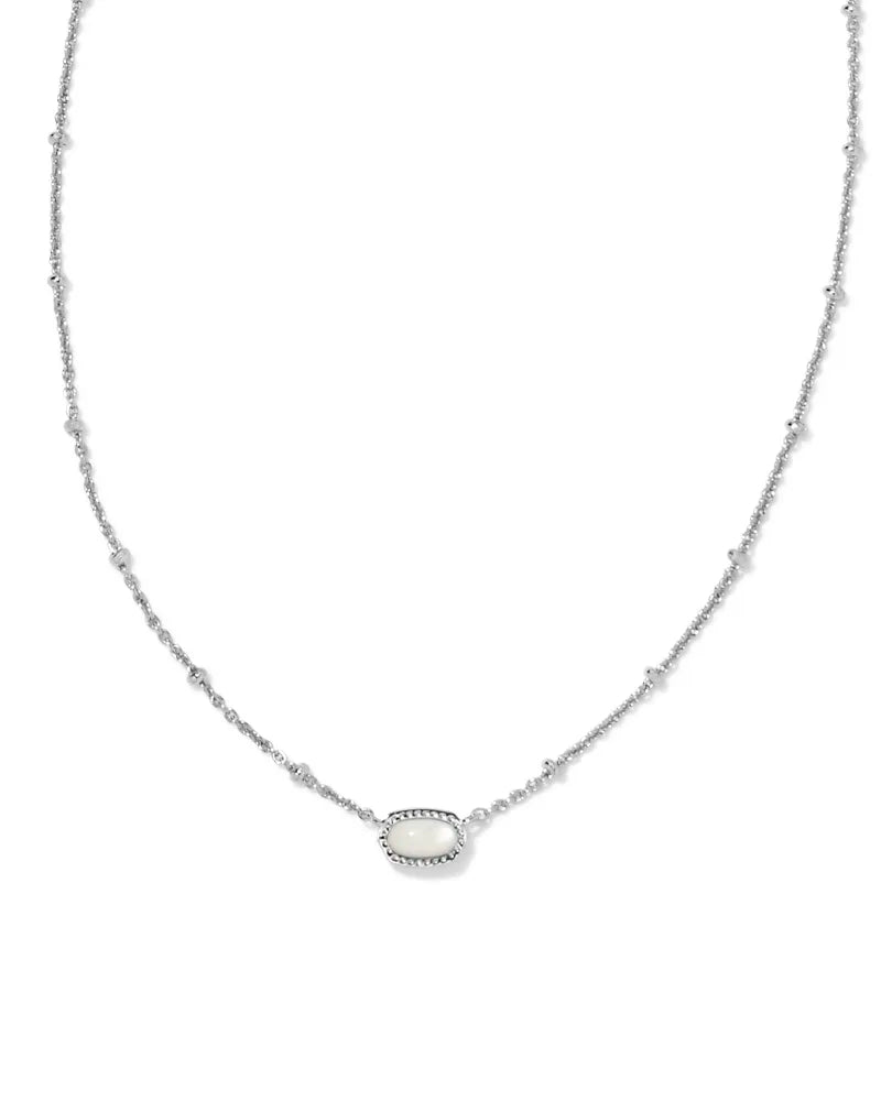 Mini Elisa in Rhodium Iridescent Drusy-Jewelry-Bottoms Up Boutique-Anchorage AK